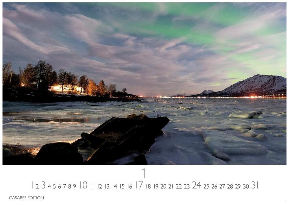 Polarlicht - Wandkalender 2027 - 50 x 35 cm - CASARES fine art EDITION