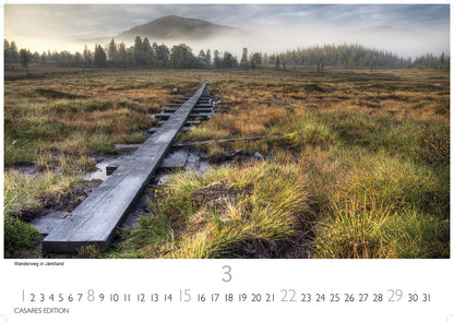Sweden - Wall Calendar 2026 - 50 x 36 cm - CASARES fine art EDITION