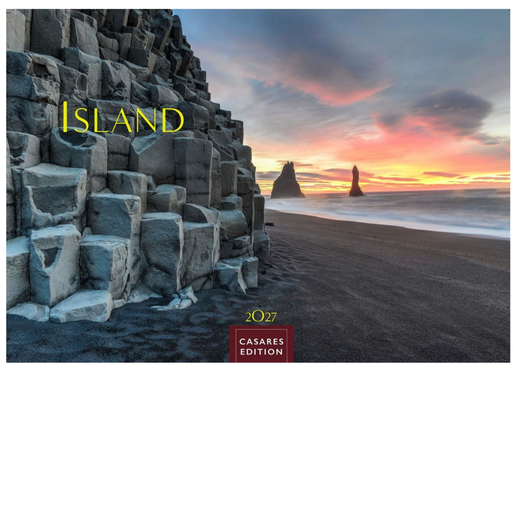 Island - Wandkalender 2027 - 50 x 35 cm - CASARES fine art EDITION