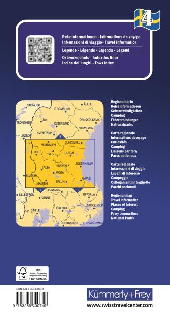 Schweden Regionalkarten - 2026