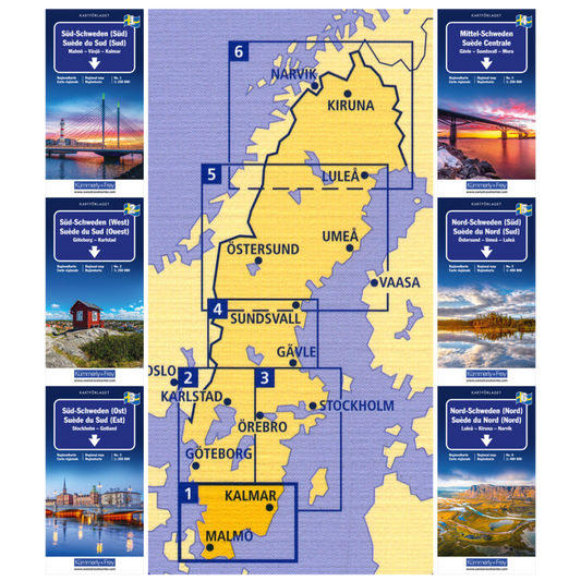 Schweden Regionalkarten - Kartförlaget