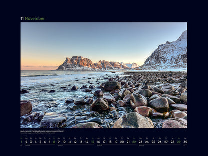 Hurtigruten - Wandkalender 2026 - 60 x 45 cm - Kunth Verlag