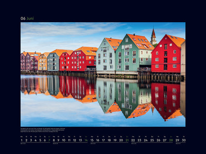 Hurtigruten - Wandkalender 2026 - 60 x 45 cm - Kunth Verlag