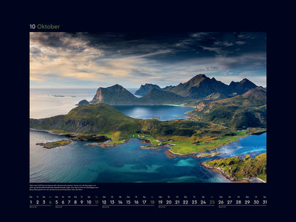 Hurtigruten - Wandkalender 2026 - 60 x 45 cm - Kunth Verlag