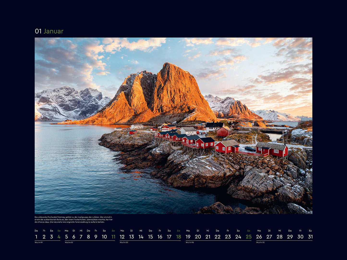 Hurtigruten - Wandkalender 2026 - 60 x 45 cm - Kunth Verlag