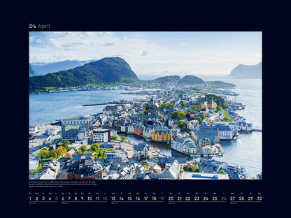 Hurtigruten - Wandkalender 2026 - 60 x 45 cm - Kunth Verlag