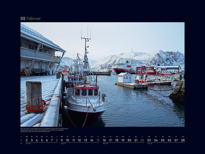 Hurtigruten - Wandkalender 2026 - 60 x 45 cm - Kunth Verlag