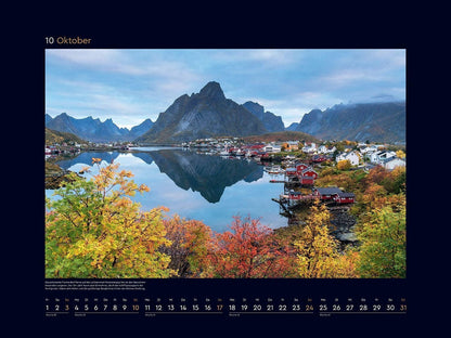 Hurtigruten - Wandkalender 2027 - 60 x 45 cm - Kunth Verlag
