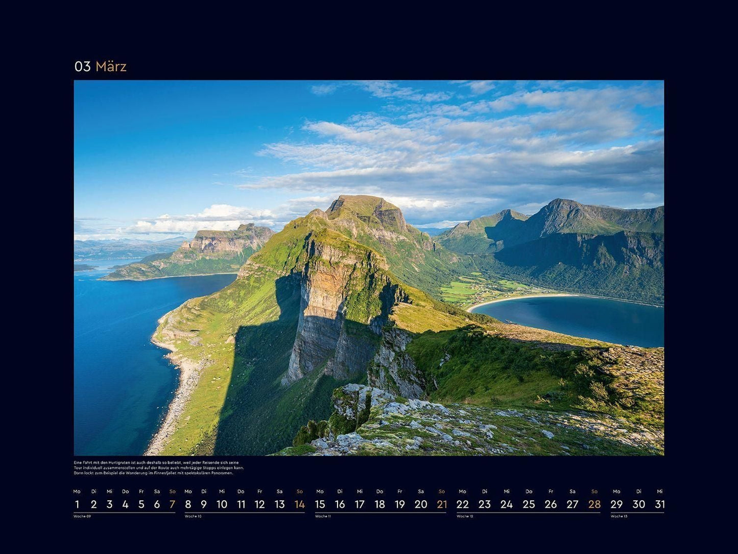 Hurtigruten - Wandkalender 2027 - 60 x 45 cm - Kunth Verlag