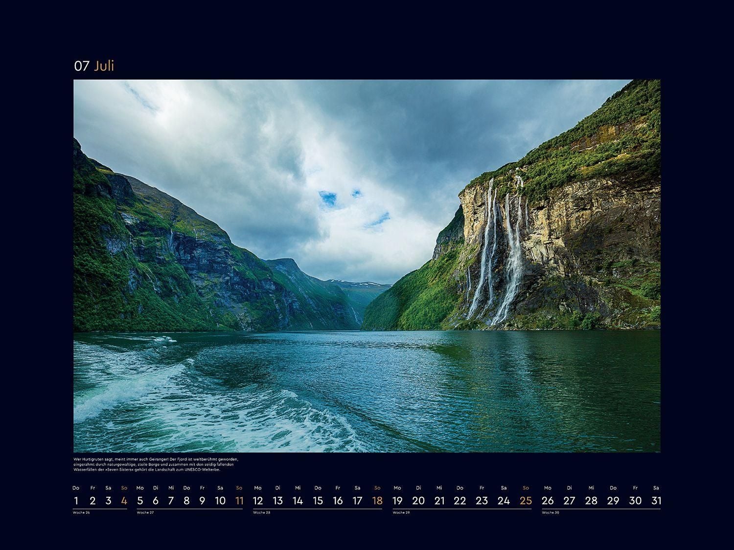 Hurtigruten - Wandkalender 2027 - 60 x 45 cm - Kunth Verlag
