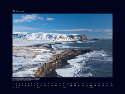 Island - Wandkalender 2026 - 60 x 45 cm - Kunth Verlag