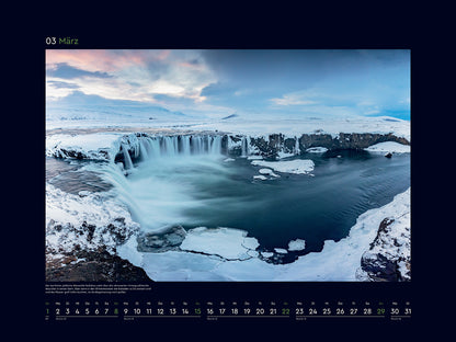 Island - Wandkalender 2026 - 60 x 45 cm - Kunth Verlag