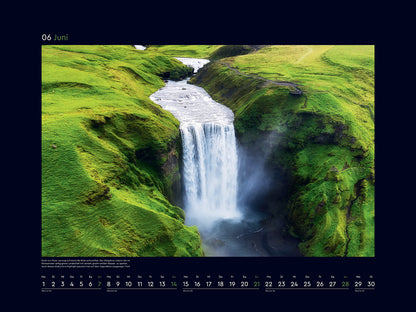 Island - Wandkalender 2026 - 60 x 45 cm - Kunth Verlag