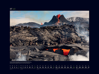 Island - Wandkalender 2026 - 60 x 45 cm - Kunth Verlag