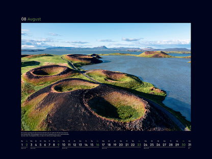 Island - Wandkalender 2026 - 60 x 45 cm - Kunth Verlag