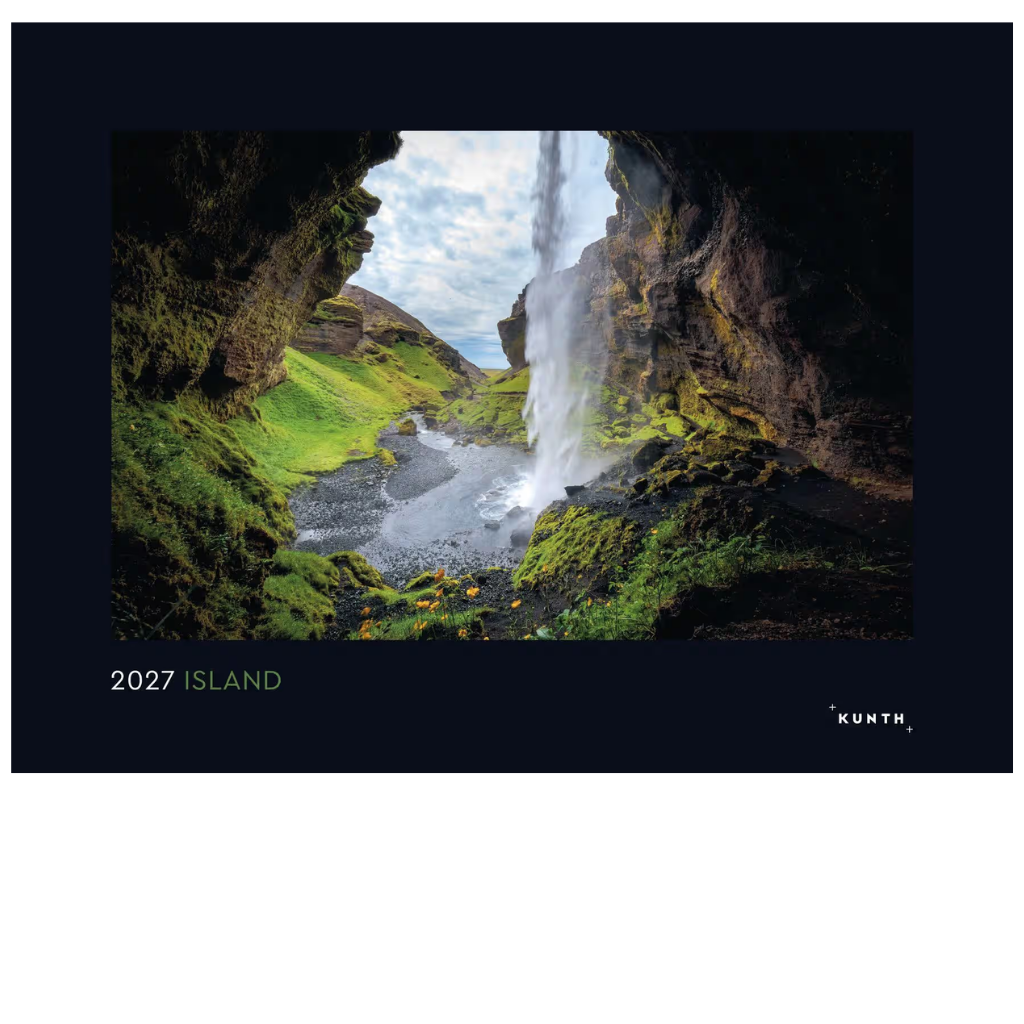 Island - Wandkalender 2027 - 60 x 45 cm - Kunth Verlag