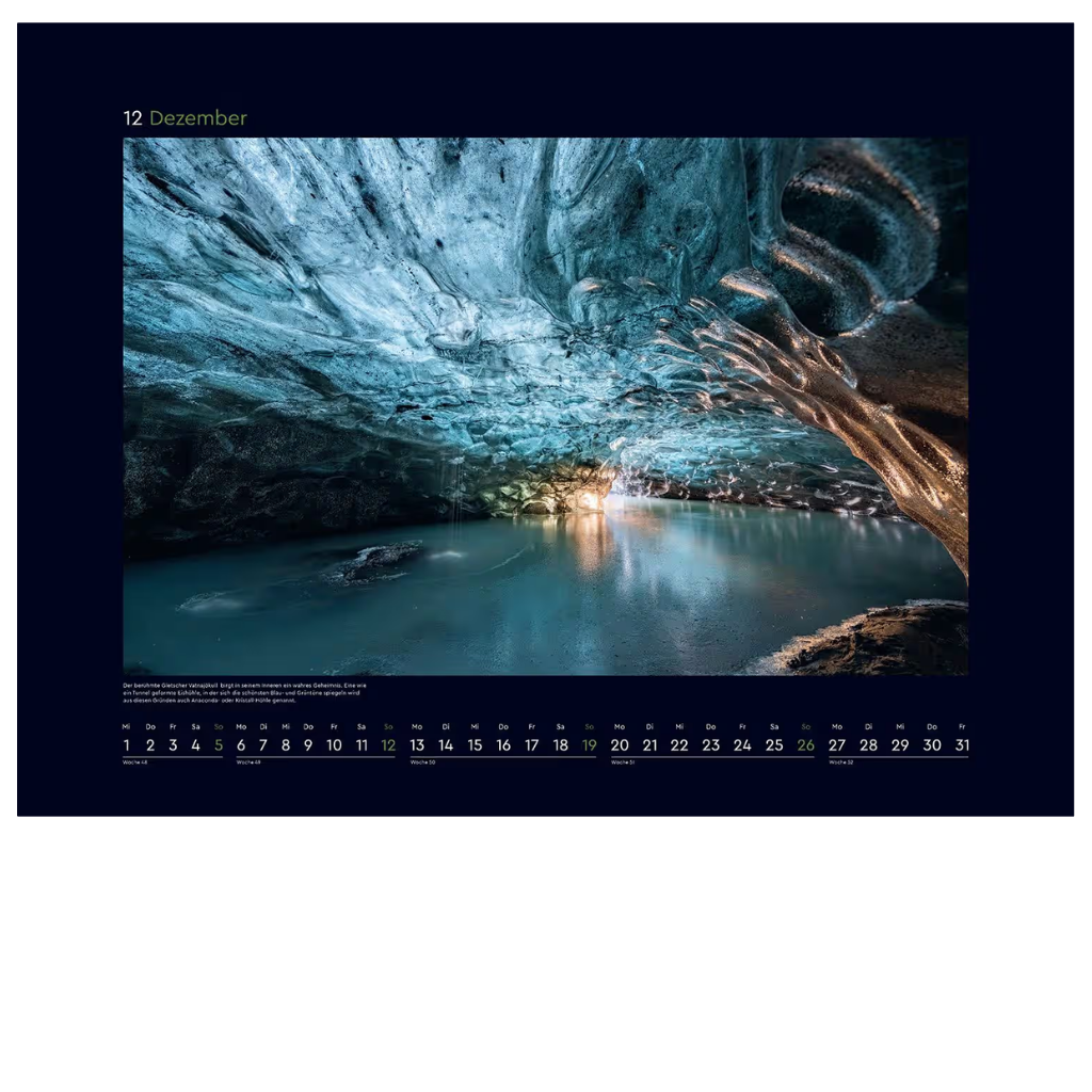 Island - Wandkalender 2027 - 60 x 45 cm - Kunth Verlag