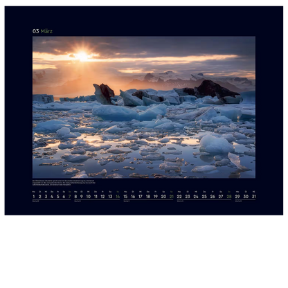 Island - Wandkalender 2027 - 60 x 45 cm - Kunth Verlag