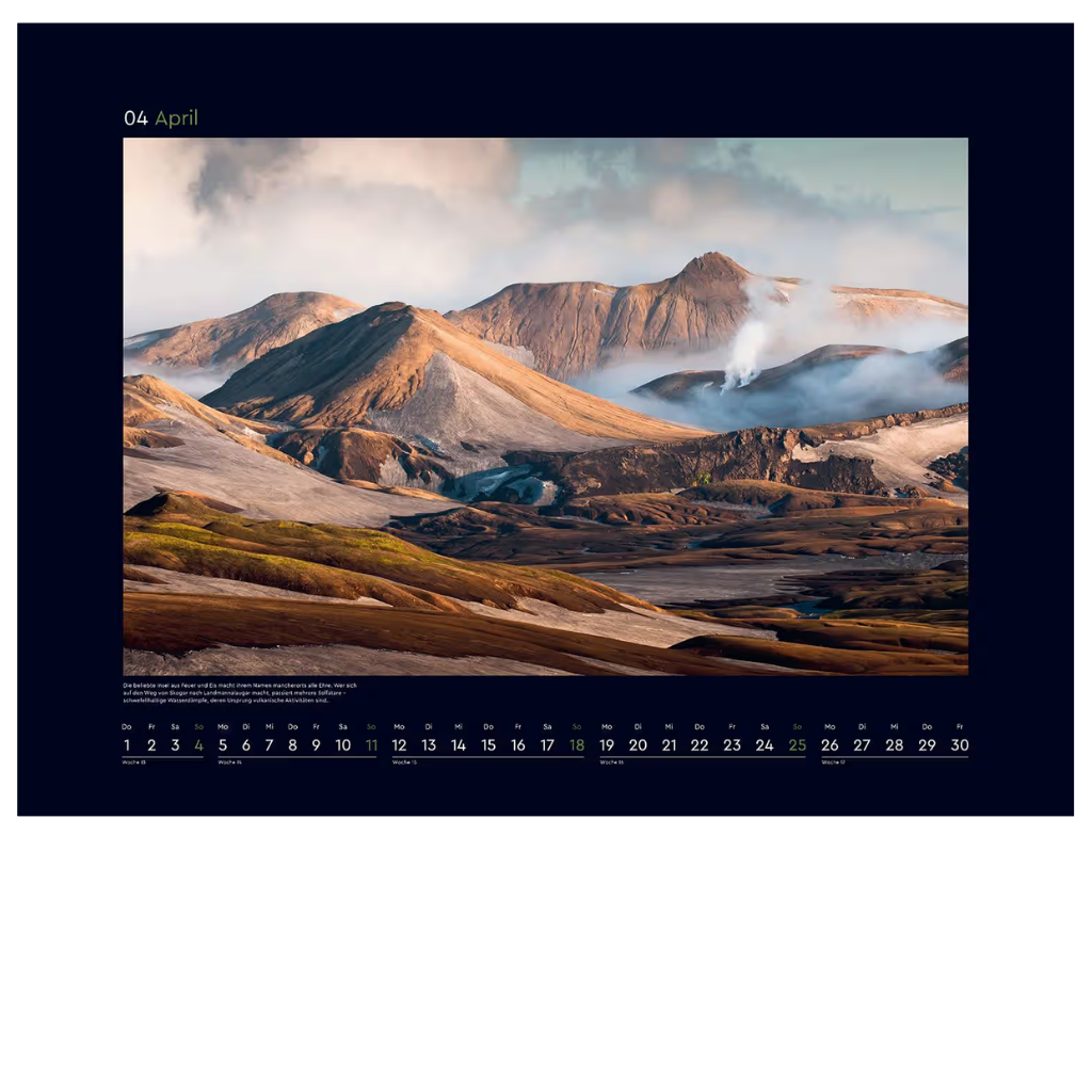 Island - Wandkalender 2027 - 60 x 45 cm - Kunth Verlag