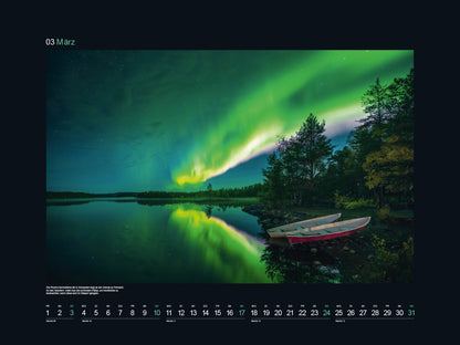 Polarlichter - Wandkalender 2024 - 60 x 45 cm - Kunth Verlag