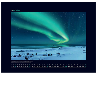 Polarlichter - Wandkalender 2027 - 60 x 45 cm - Kunth Verlag
