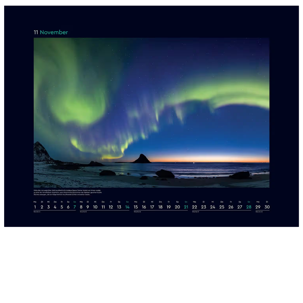 Polarlichter - Wandkalender 2027 - 60 x 45 cm - Kunth Verlag