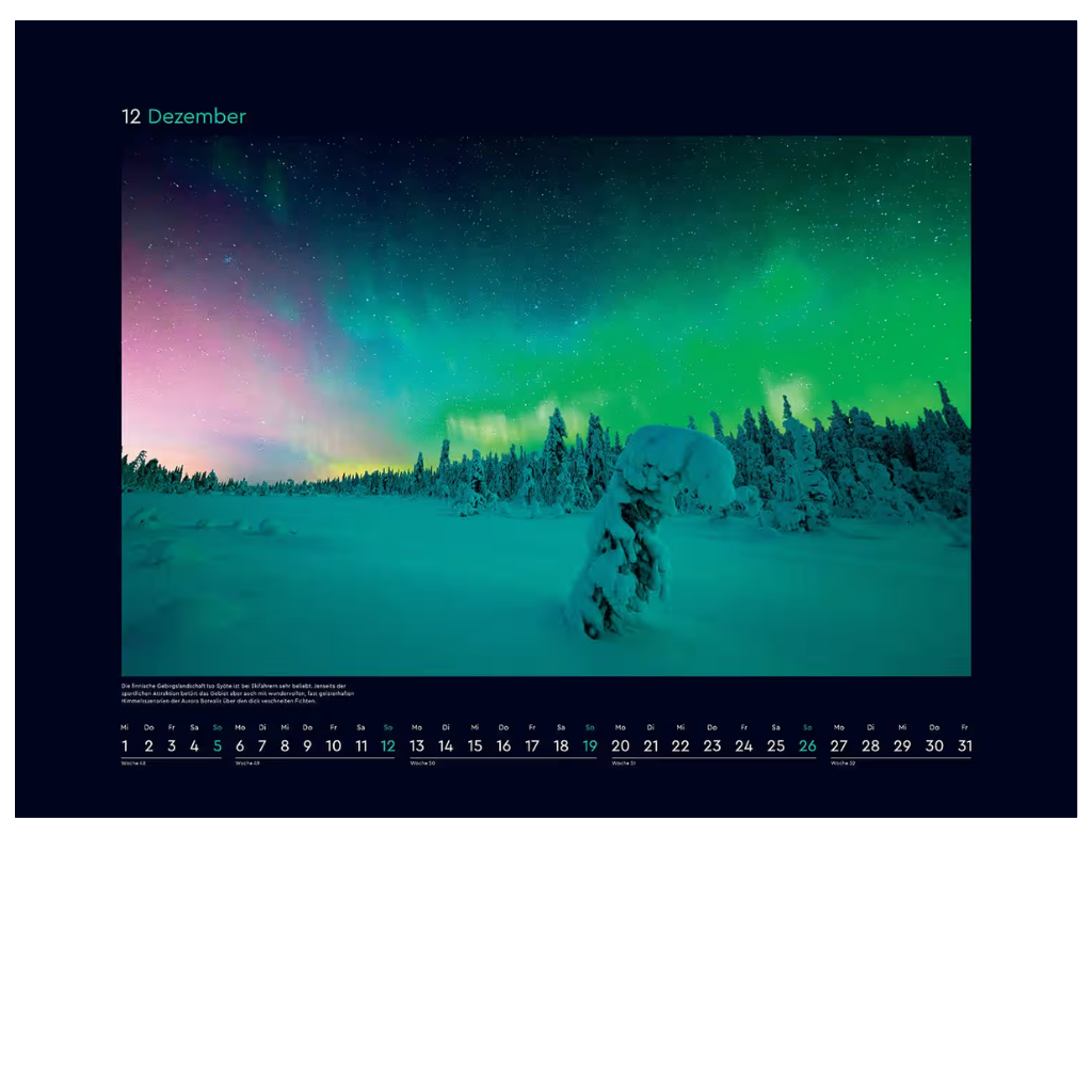 Polarlichter - Wandkalender 2027 - 60 x 45 cm - Kunth Verlag