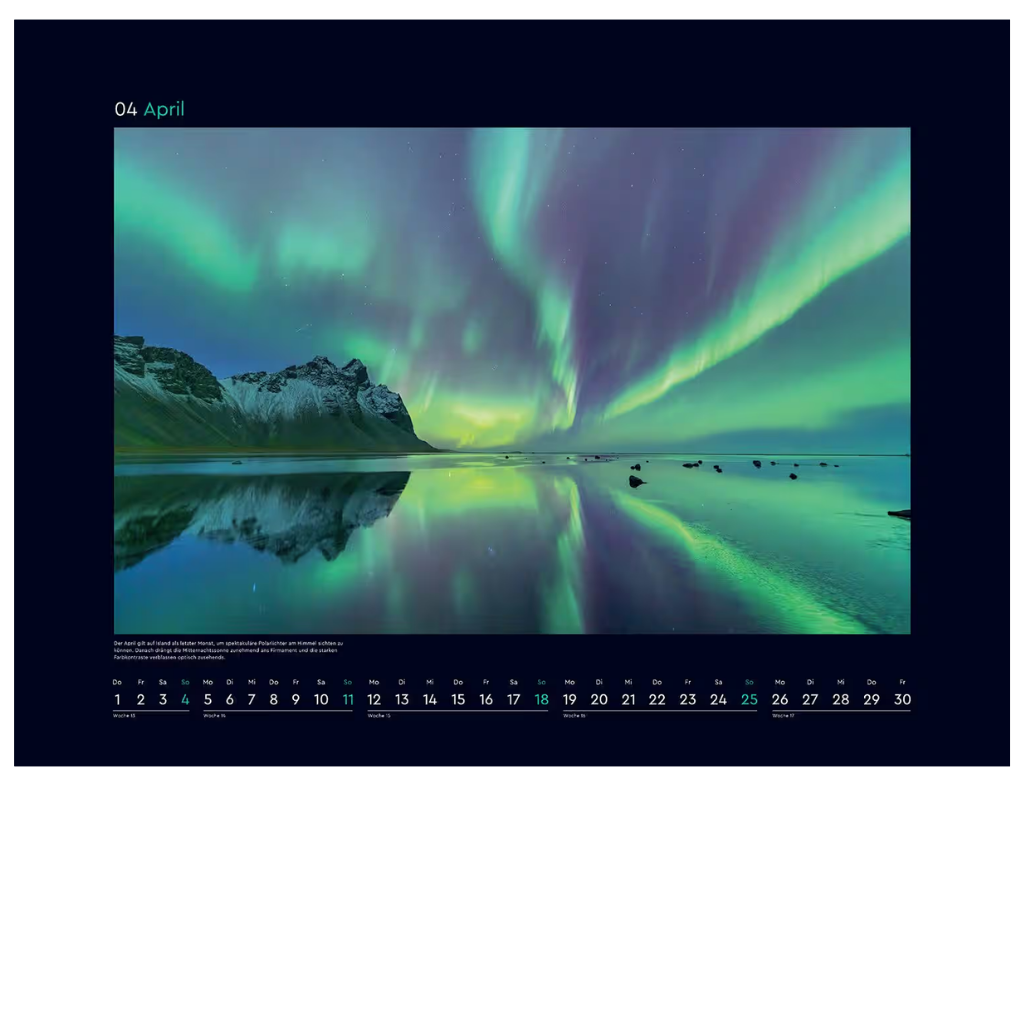 Polarlichter - Wandkalender 2027 - 60 x 45 cm - Kunth Verlag