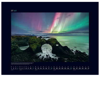 Polarlichter - Wandkalender 2027 - 60 x 45 cm - Kunth Verlag