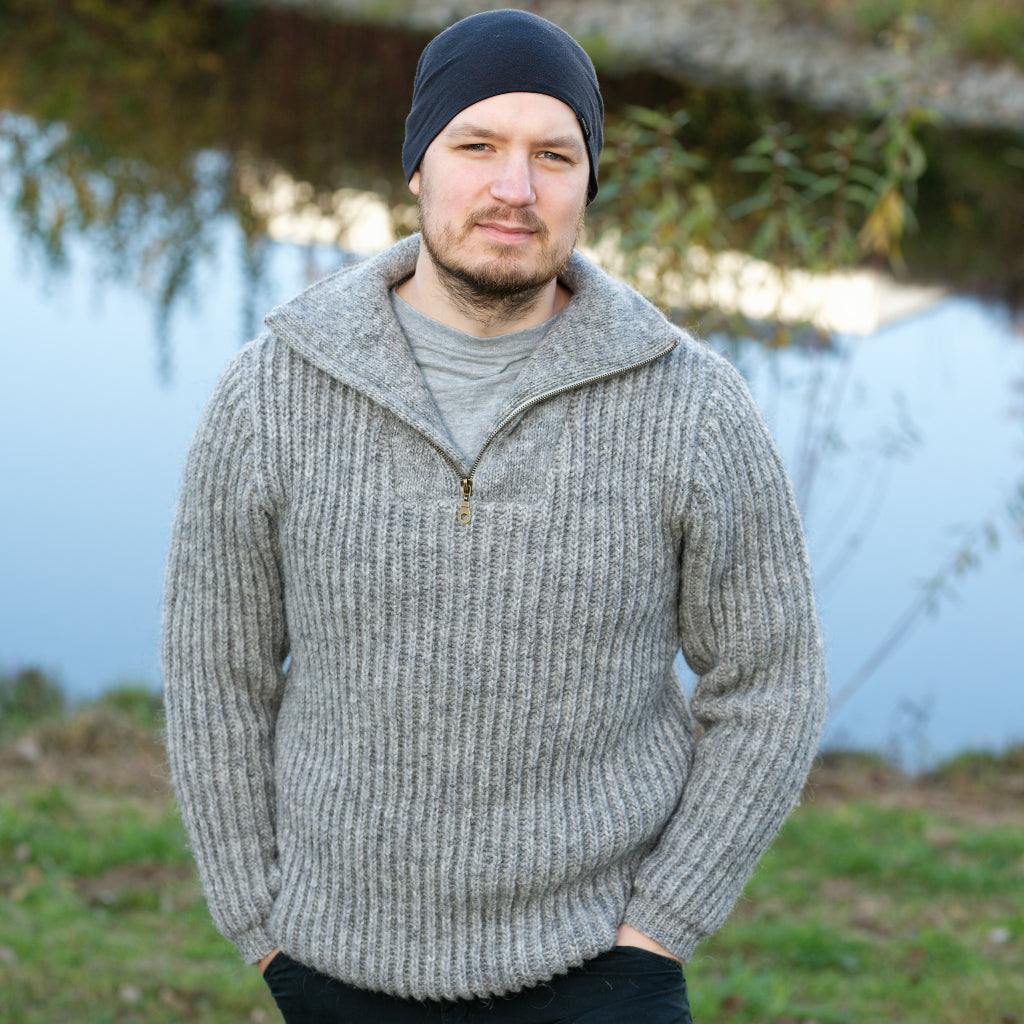 Salka - Island Wolltroyer - Unisex - Grau