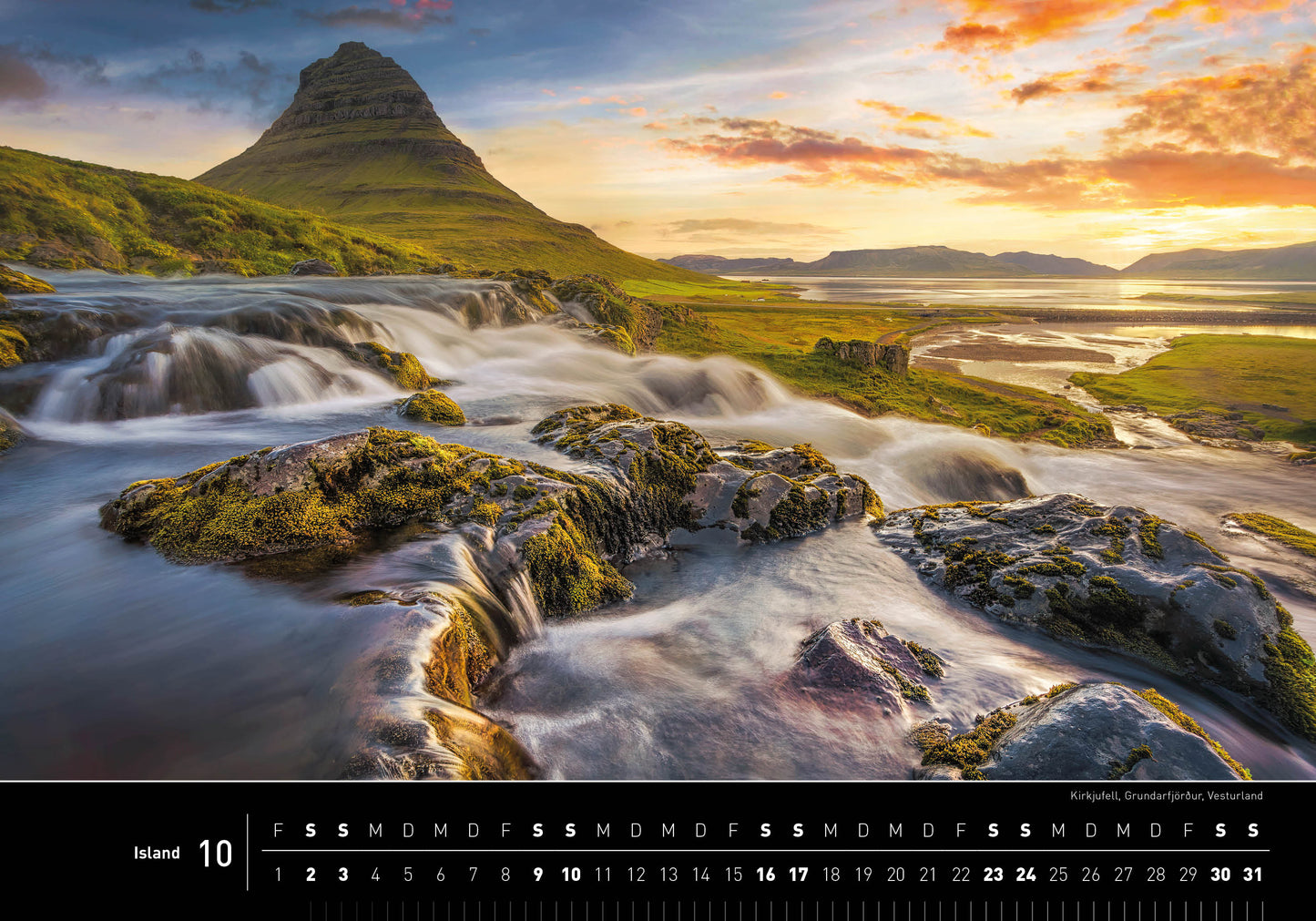Island - 360° Premium-Wandkalender 2027 - 50 x 35 cm - 360Grad Medien