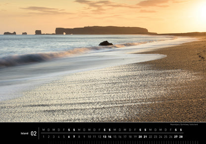 Island - 360° Premium-Wandkalender 2027 - 50 x 35 cm - 360Grad Medien