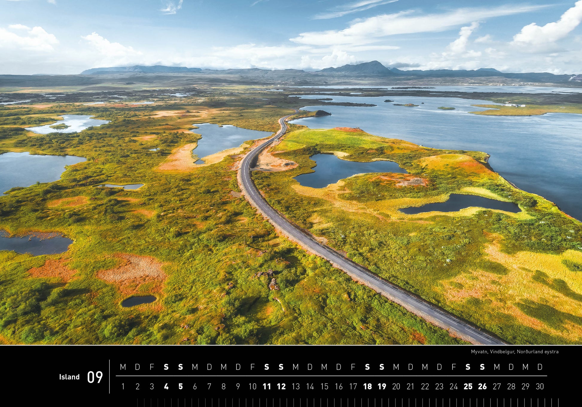 Island - 360° Premium-Wandkalender 2027 - 50 x 35 cm - 360Grad Medien
