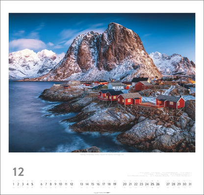 Norwegen - Wandkalender 2027 - 48 x 46 cm - Kunstverlag Weingarten