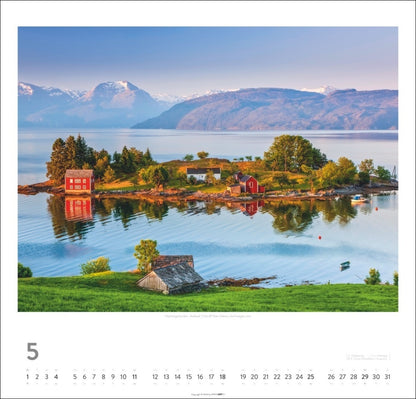 Norwegen - Wandkalender 2025 - 48 x 46 cm - Kunstverlag Weingarten