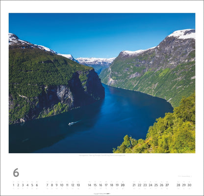 Norwegen - Wandkalender 2027 - 48 x 46 cm - Kunstverlag Weingarten