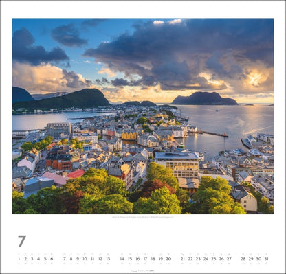 Norwegen - Wandkalender 2025 - 48 x 46 cm - Kunstverlag Weingarten