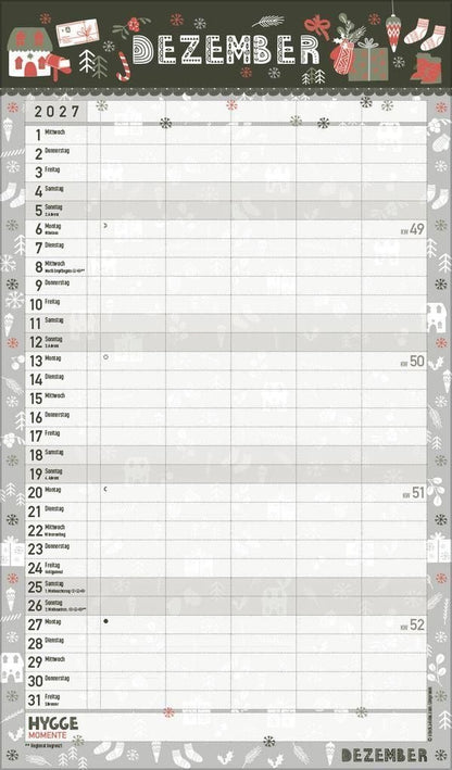 Hygge Planer 2027 - 27 x 46 cm - Korsch Verlag
