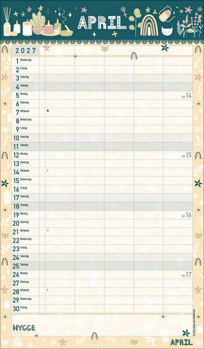 Hygge Planer 2027 - 27 x 46 cm - Korsch Verlag