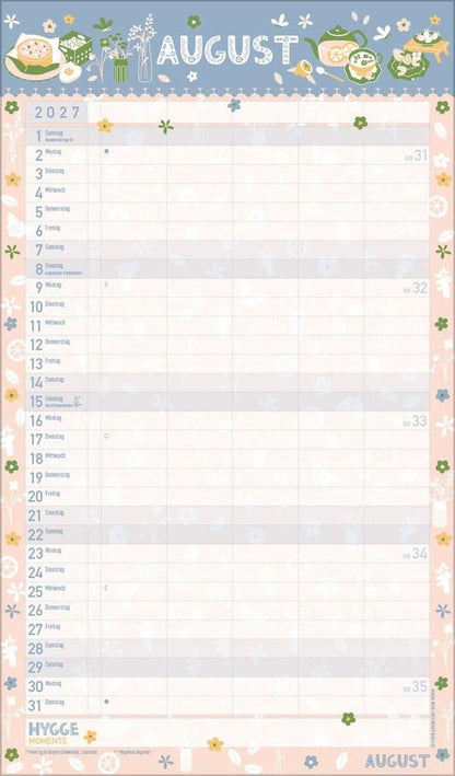 Hygge Planer 2027 - 27 x 46 cm - Korsch Verlag