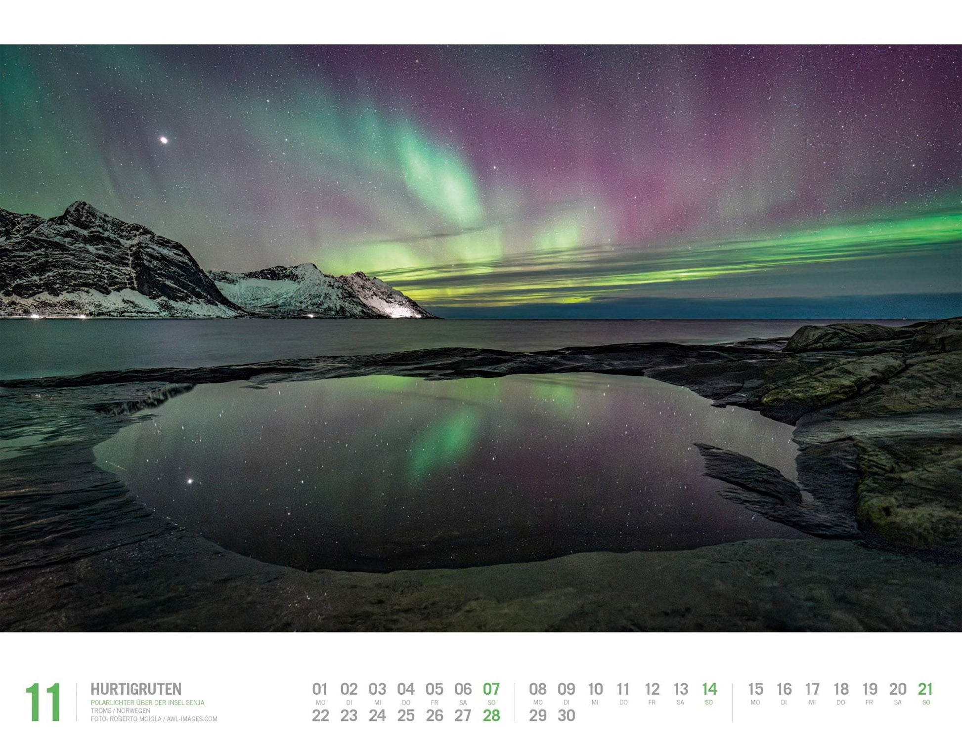 Hurtigruten - Wandkalender 2027 - 54 x 42 cm - Ackermann Kunstverlag