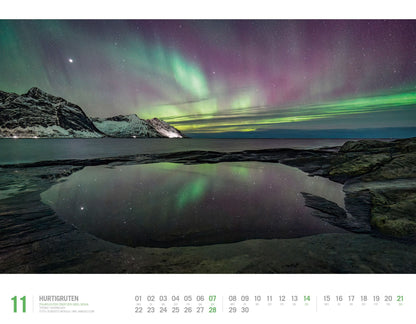 Hurtigruten - Wandkalender 2027 - 54 x 42 cm - Ackermann Kunstverlag
