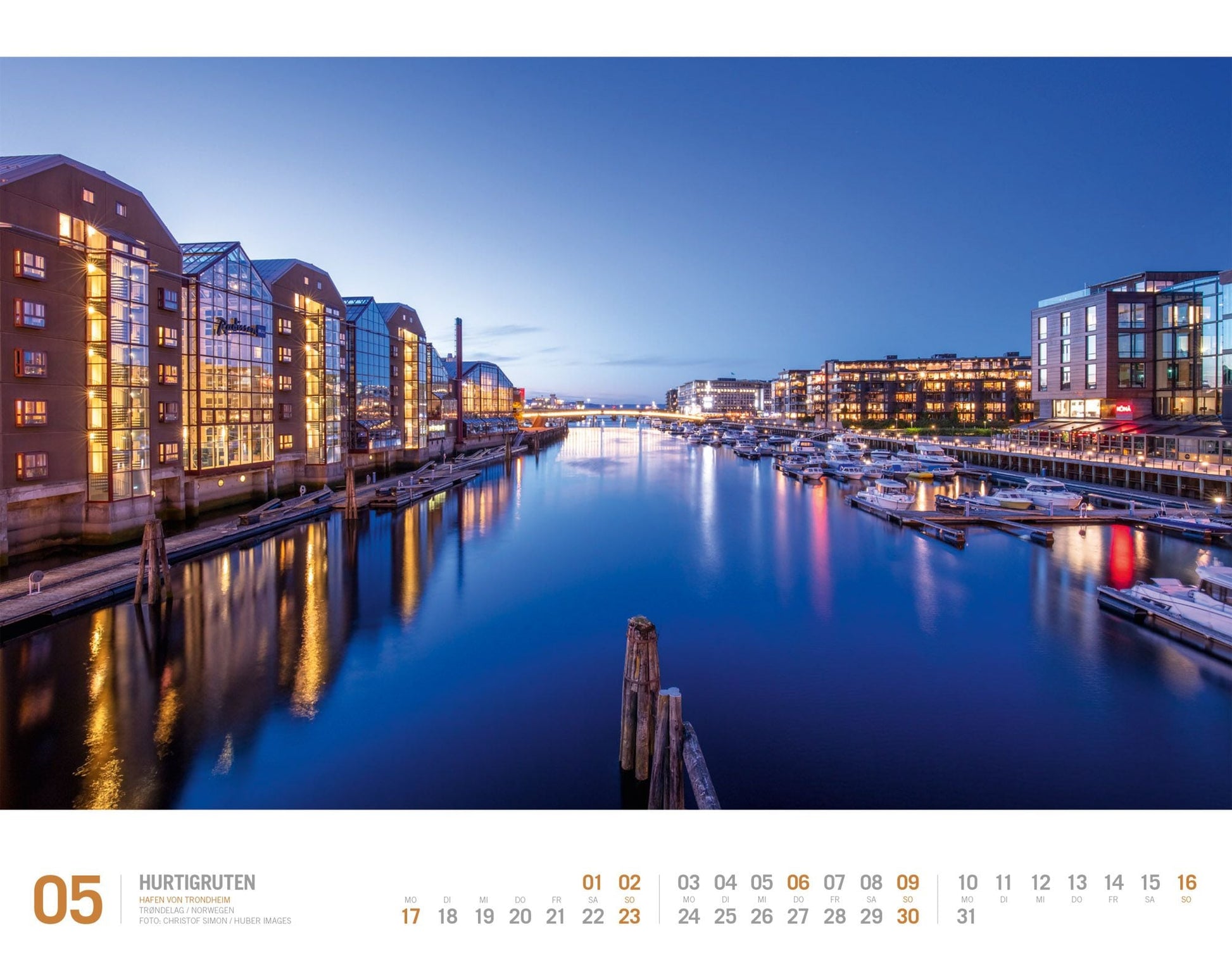 Hurtigruten - Wandkalender 2027 - 54 x 42 cm - Ackermann Kunstverlag