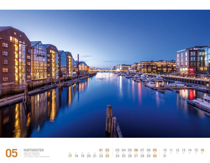 Hurtigruten - Wandkalender 2027 - 54 x 42 cm - Ackermann Kunstverlag