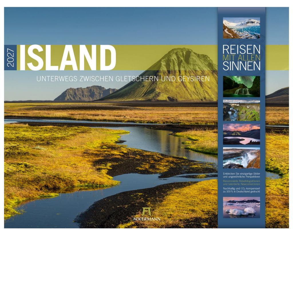 Island - Wandkalender 2027 - 54 x 42 cm - Ackermann Kunstverlag