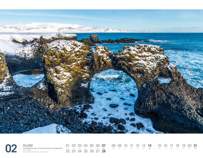 Island - Wandkalender 2027 - 54 x 42 cm - Ackermann Kunstverlag