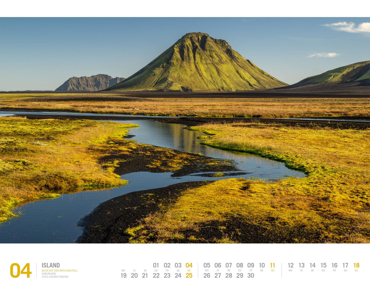 Island - Wandkalender 2027 - 54 x 42 cm - Ackermann Kunstverlag