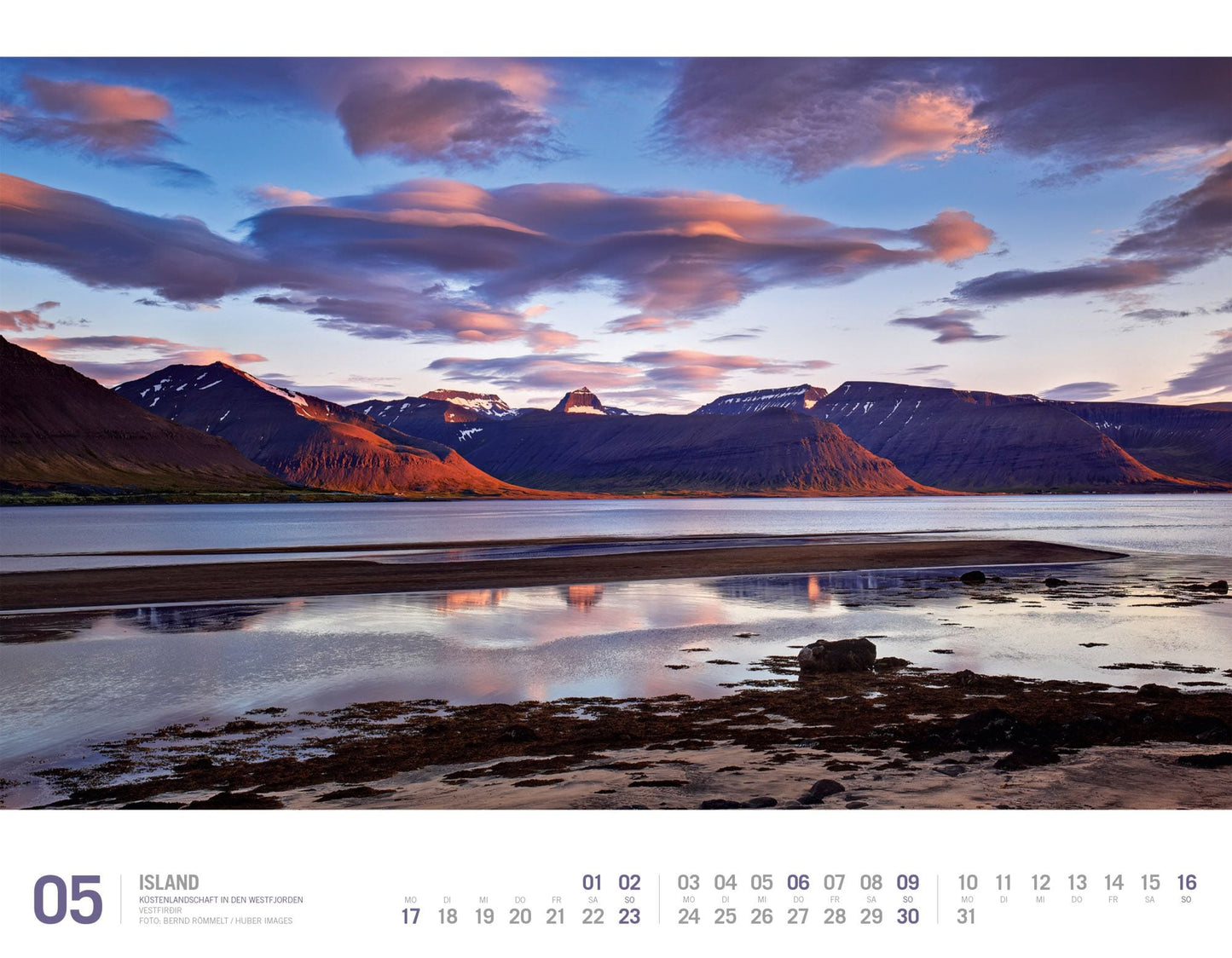 Island - Wandkalender 2027 - 54 x 42 cm - Ackermann Kunstverlag