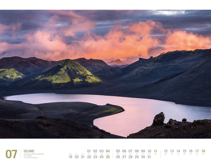 Island - Wandkalender 2027 - 54 x 42 cm - Ackermann Kunstverlag