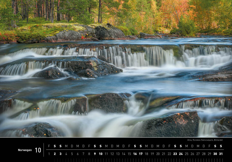 Norwegen - 360° Premium-Wandkalender 2027 - 50 x 35 cm - 360Grad Medien